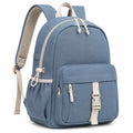 Sac à dos 30 x 16 x 42 cm en tissu bleu à compartiments pour usage quotidien