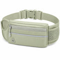 Sac banane 20 x 4 x 12 cm en textile vert sauge avec ceinture réglable