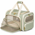 Sac de transport pour animal 45 x 28 x 30 cm textile vert sauge ventilé