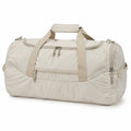 Sac de voyage 50 cm en tissu synthétique beige avec compartiments zippés